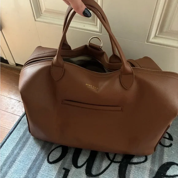 Brown Leather Baby Bag - Picture 4 of 10